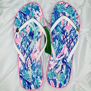 NWT Lilly Pulitzer Preppy Flip Flop Sandals